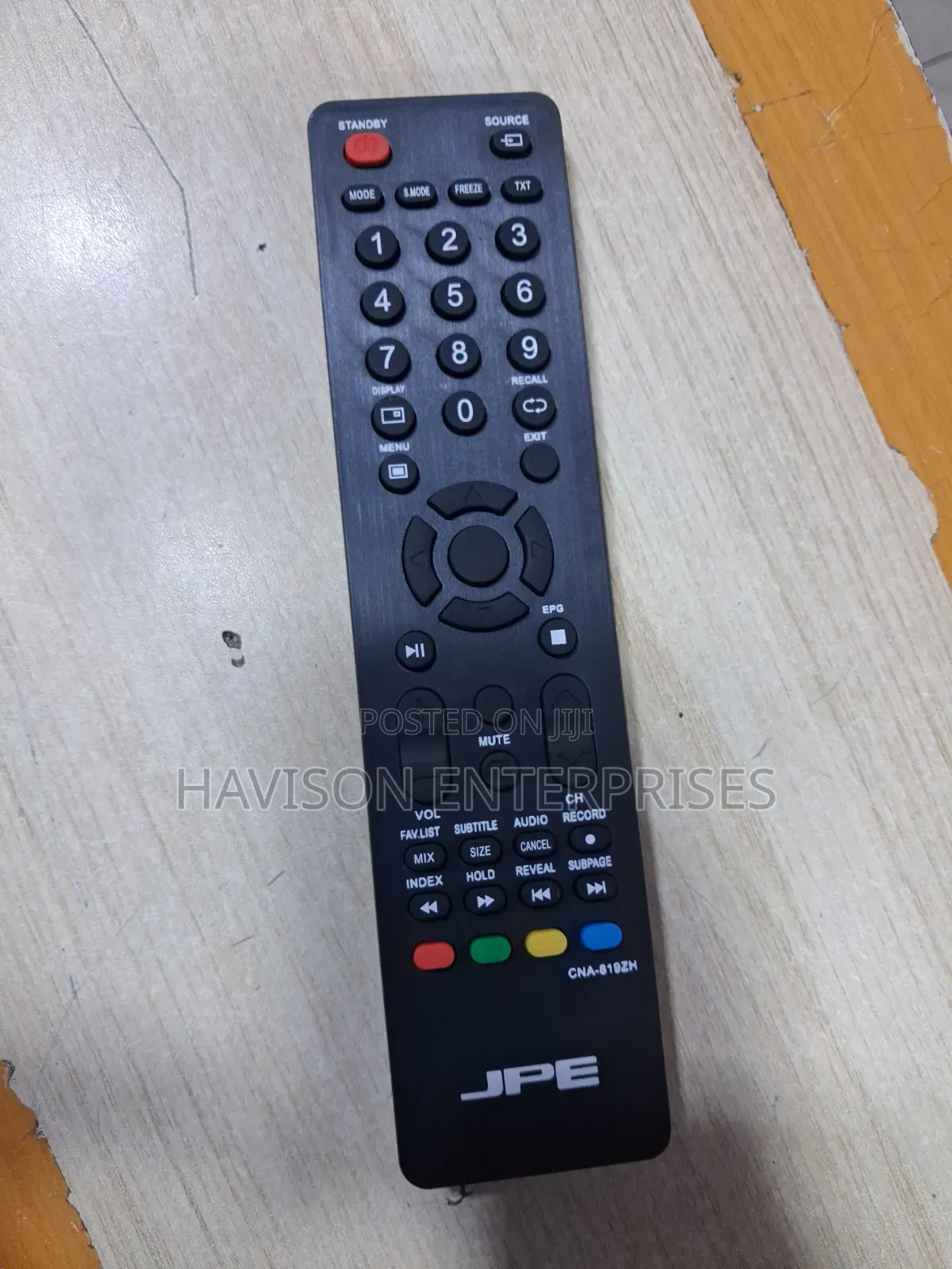 Jpe TV Remote