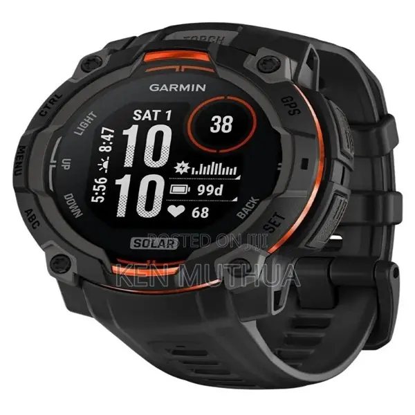 Garmin Instinct 3 45mm Solar Black With Black Band