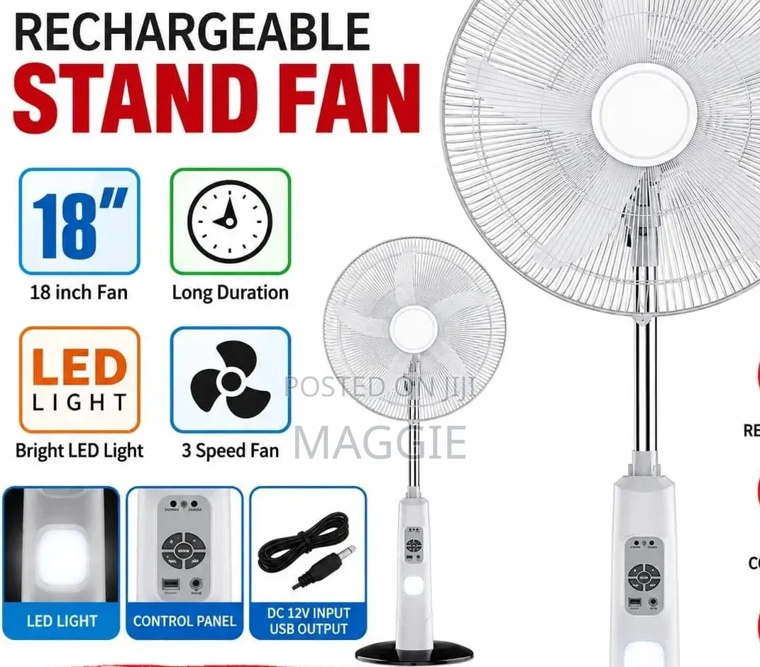 Rechargeable Stand Fan