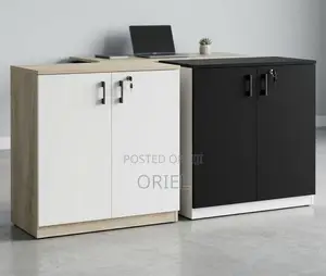 2-Door Wooden Office Storage Cabinet – Modern Filing Cupboard