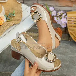 Open Toe Chunky Heel Very Comfortable