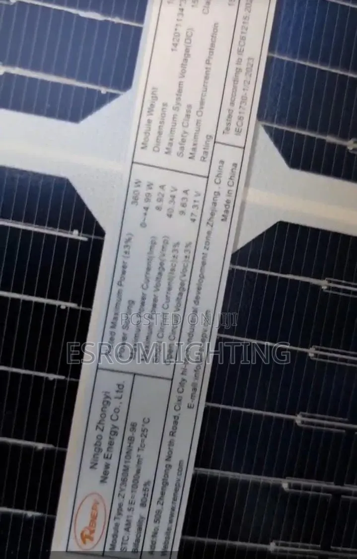 360w Renepev Bifacial Solar Panel – Kes 8,500