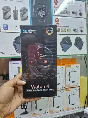 RW-34 Haino Teko Smartwatch With Stainless Steel and Leather Straps