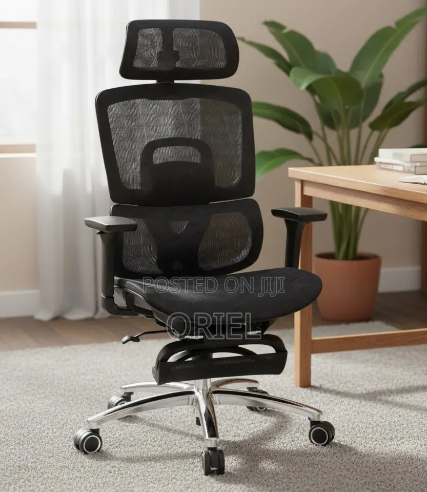 Full Mesh Ergonomic Office Chair – Breathable Comfortable Desk Seating