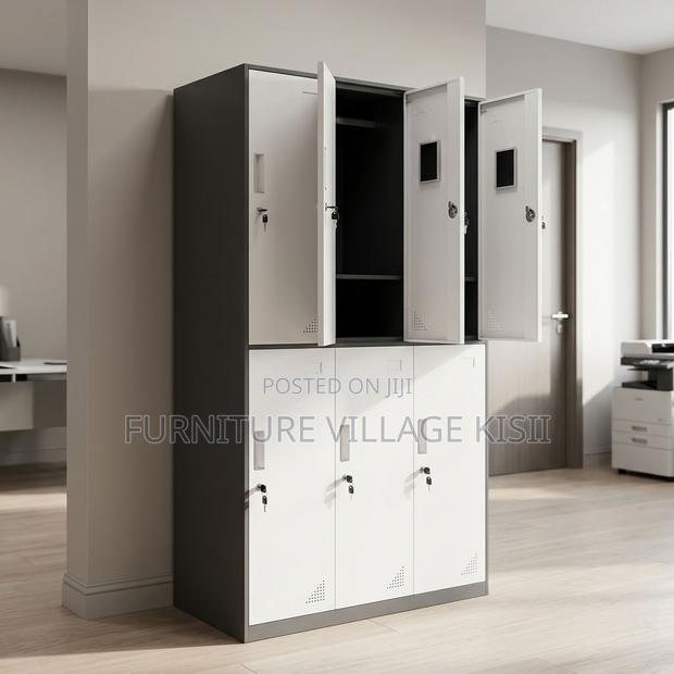 6-Locker Staff Metallic Lockable Cabinet - main view