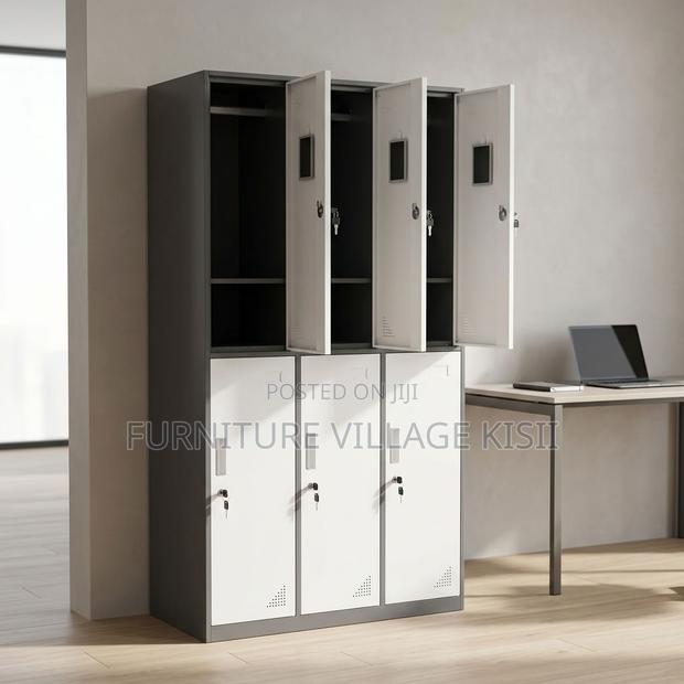6-Locker Staff Metallic Lockable Cabinet - thumbnail 4