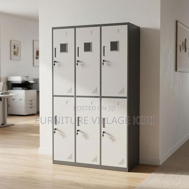 6-Locker Staff Metallic Lockable Cabinet - thumbnail 6
