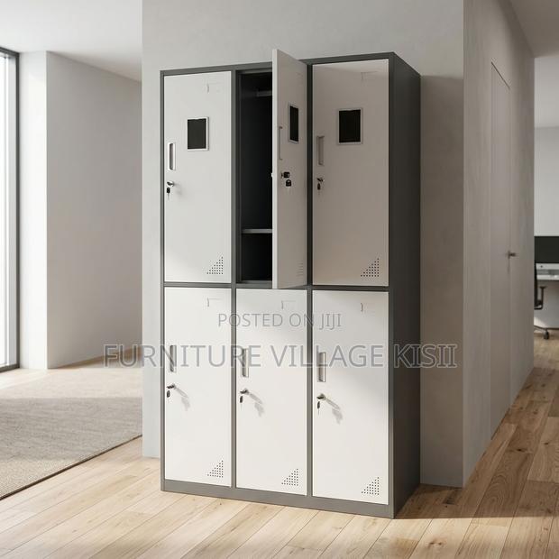 6-Locker Staff Metallic Lockable Cabinet - thumbnail 7