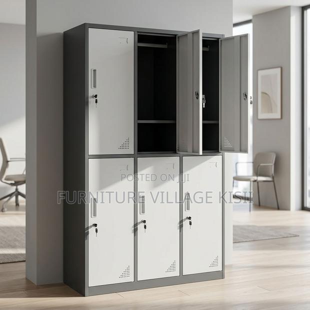 6-Locker Staff Metallic Lockable Cabinet - thumbnail 13