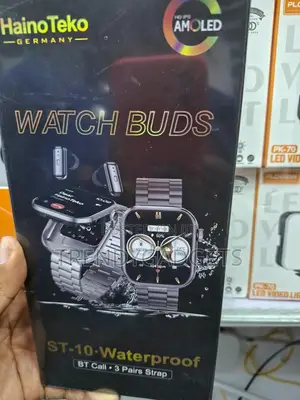 HainoTeko ST-10 Watch Buds Smartwatch With Built-in Earbuds