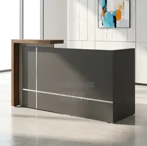 1.6M Modern Reception Counter – Stylish Business Front Desk