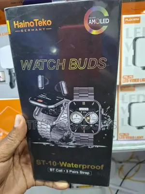 HainoTeko ST-10 AMOLED Smart Watch With Wireless Earphones