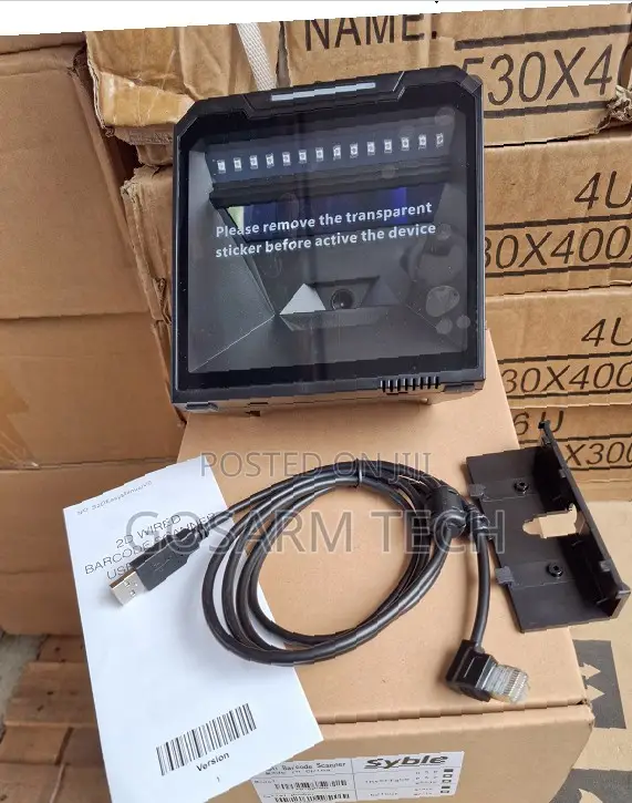 SYBLE XB-8808G 2D Wired Table Mount Barcode Scanner for POS