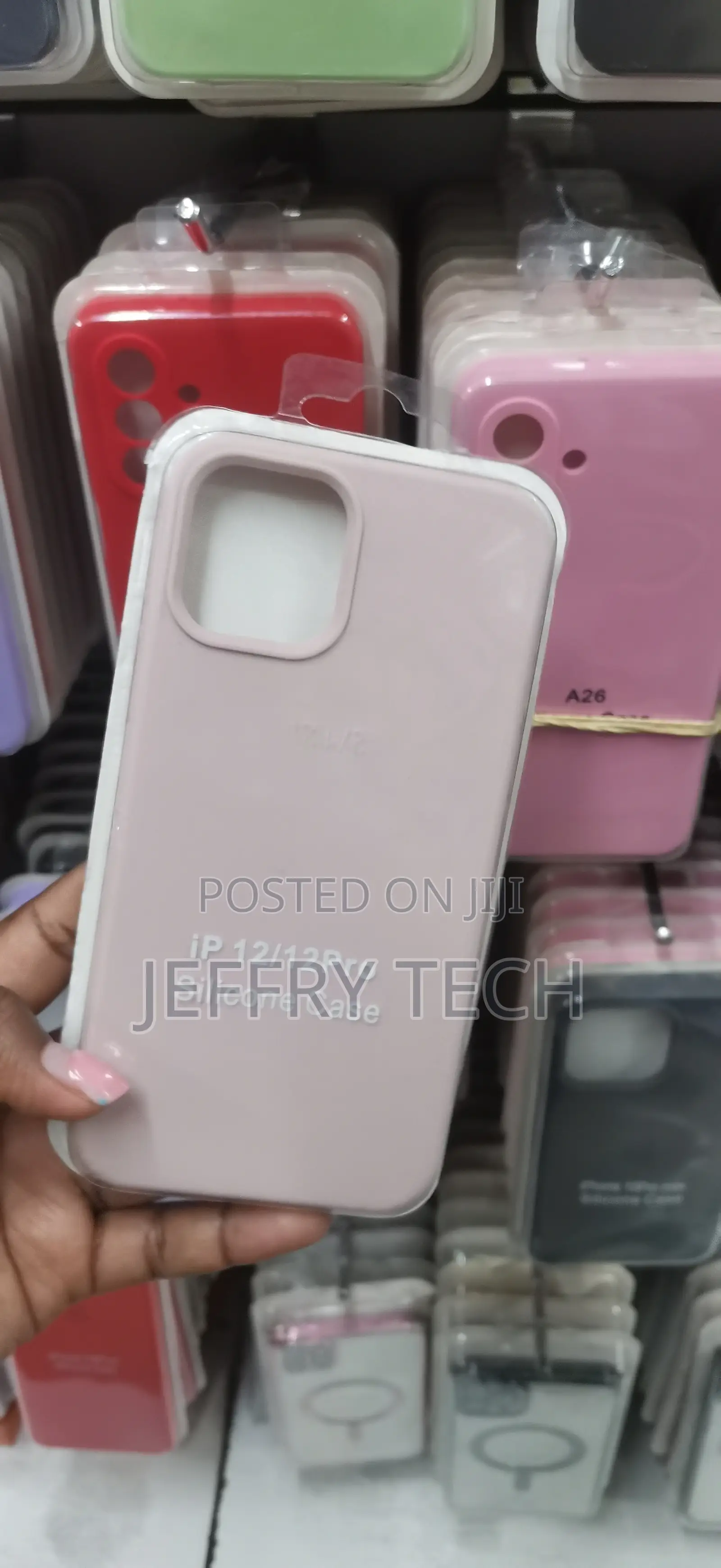 Pink Liquid Silicone Protective Case forApple iPhone 12 Pro