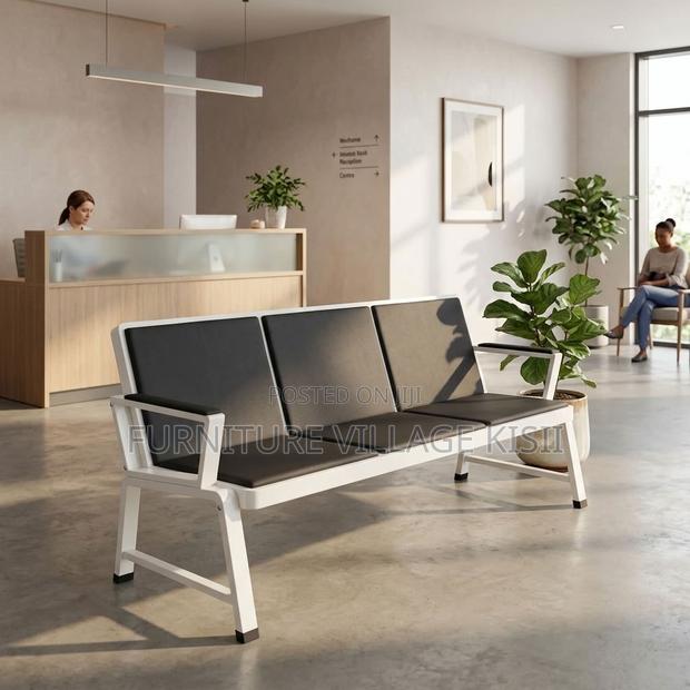 3-Link Heavy Duty Padded Wainting Bench - thumbnail 6