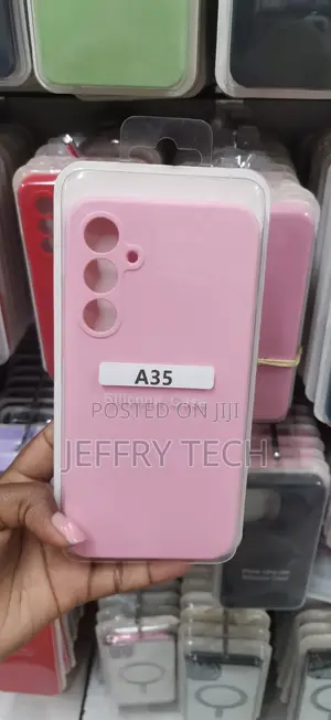 Pink Liquid Silicone Back Cover Case for the Samsung Galaxy A35 5G