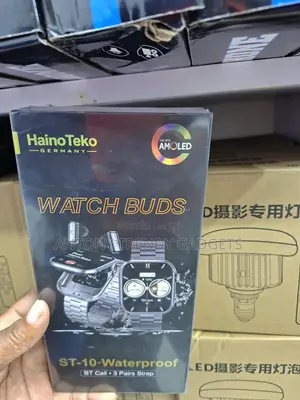 HainoTeko ST-10 AMOLED Smart Watch With Wireless Earphones