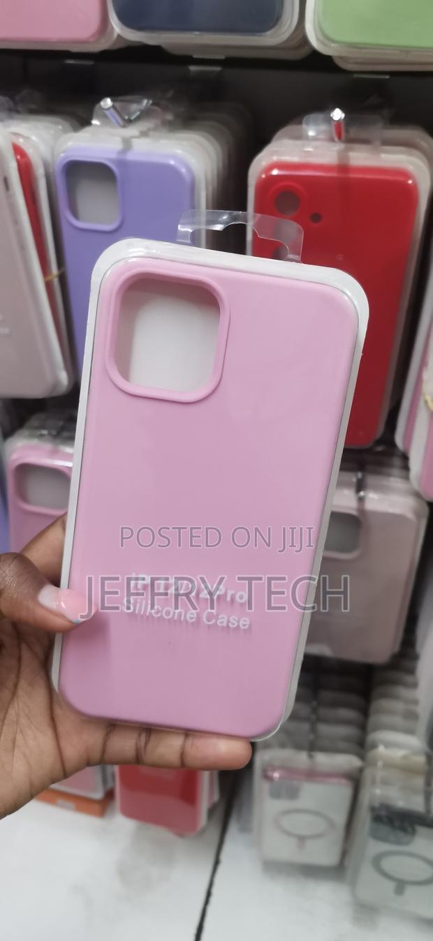 Pink Liquid Silicone Protective Case for the Apple iPhone 12 Pro - main view