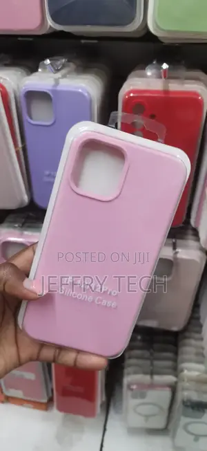 Pink Liquid Silicone Protective Case for the Apple iPhone 12 Pro