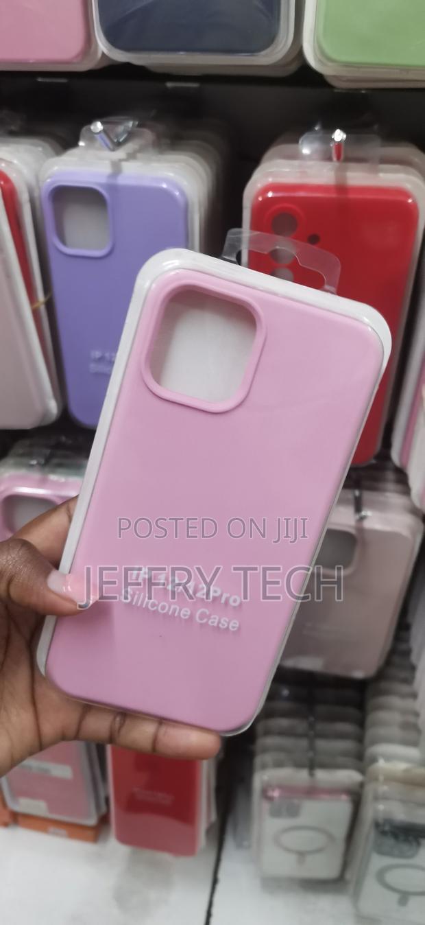 Pink Liquid Silicone Protective Case for the Apple iPhone 12 Pro - thumbnail 2
