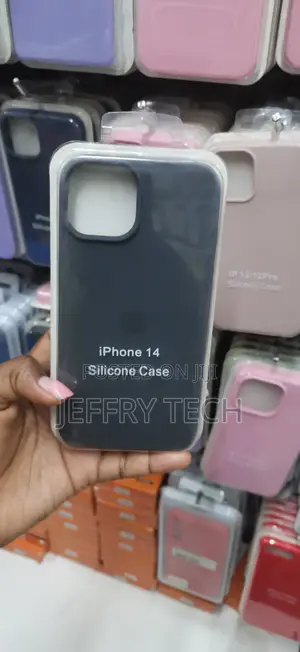 Dark Grey or Black iPhone 14 Silicone Case Dark Gray iPhone 14 Case