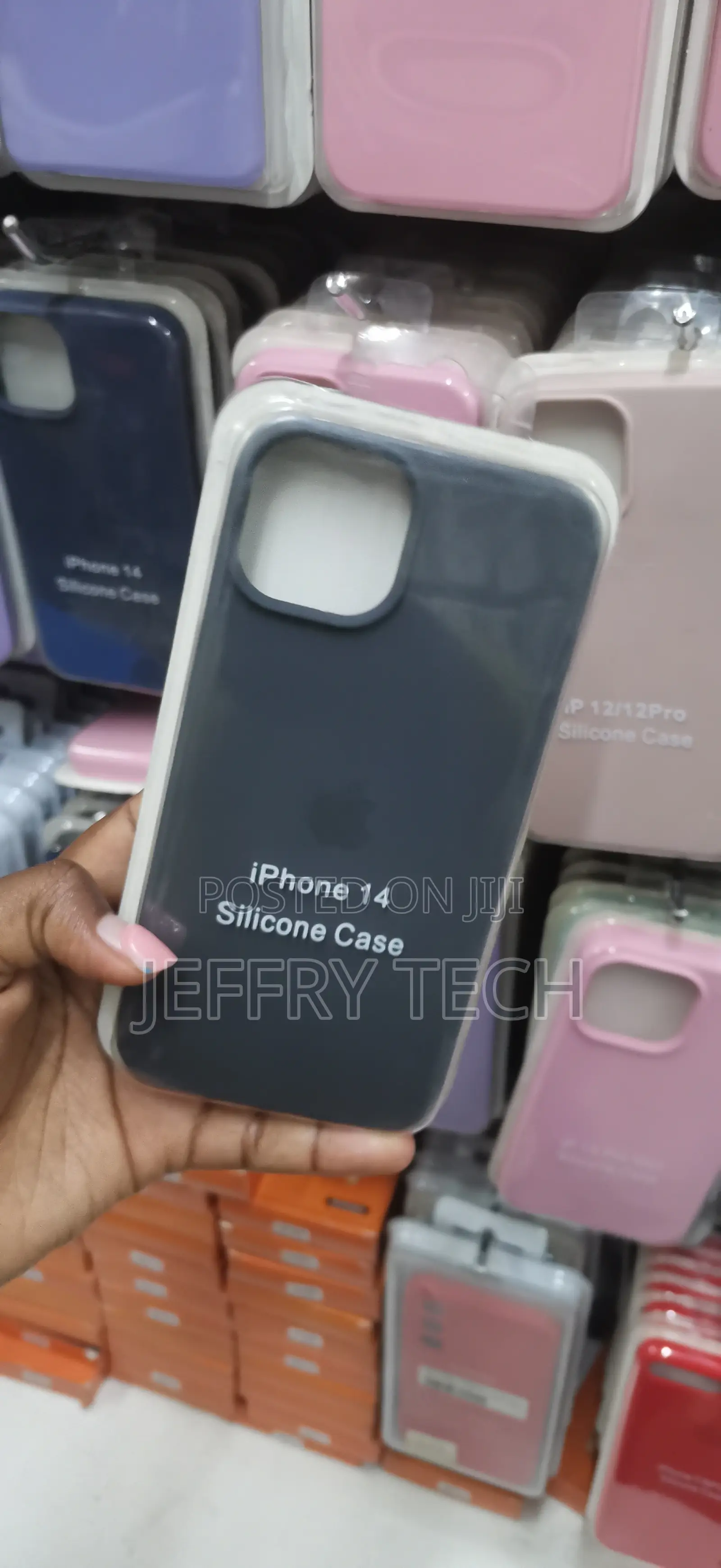 Dark Grey or Black iPhone 14 Silicone Case Dark Gray iPhone 14 Case
