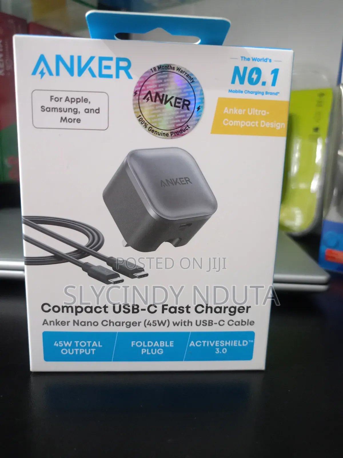 Anker Nano Charger 45W With USB-C Cable
