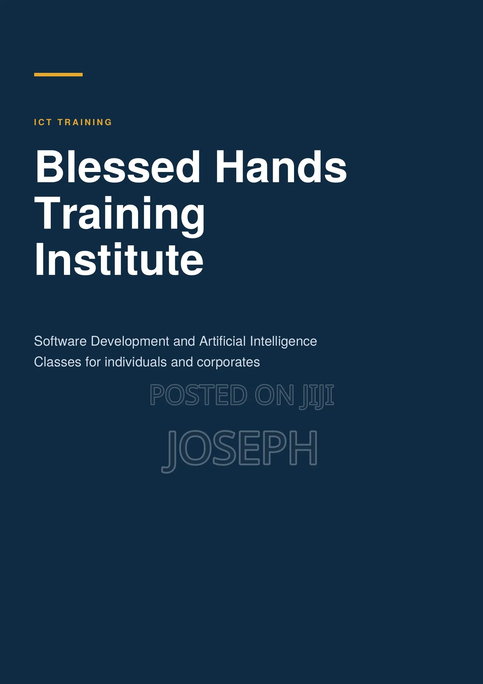 Blessed Hands Training Institute