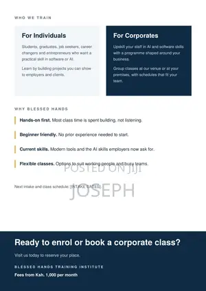 Blessed Hands Training Institute