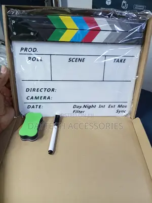 Colored Acrylic Slate ClapperBoard