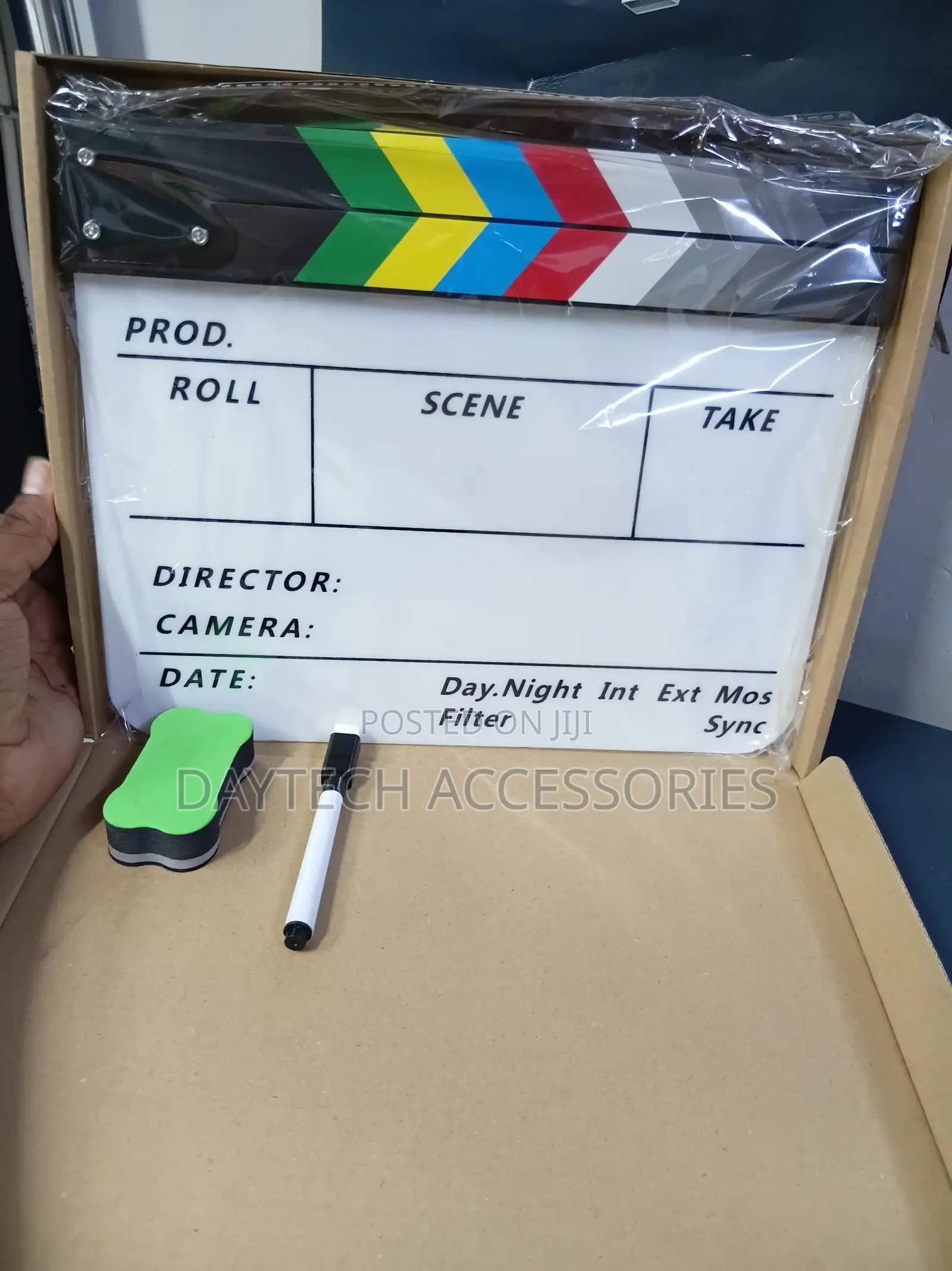 Colored Acrylic Slate ClapperBoard