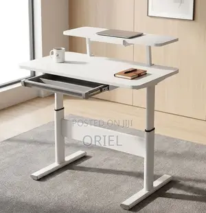 Manual Sit-Stand Desk – Adjustable Home & Office Workstation