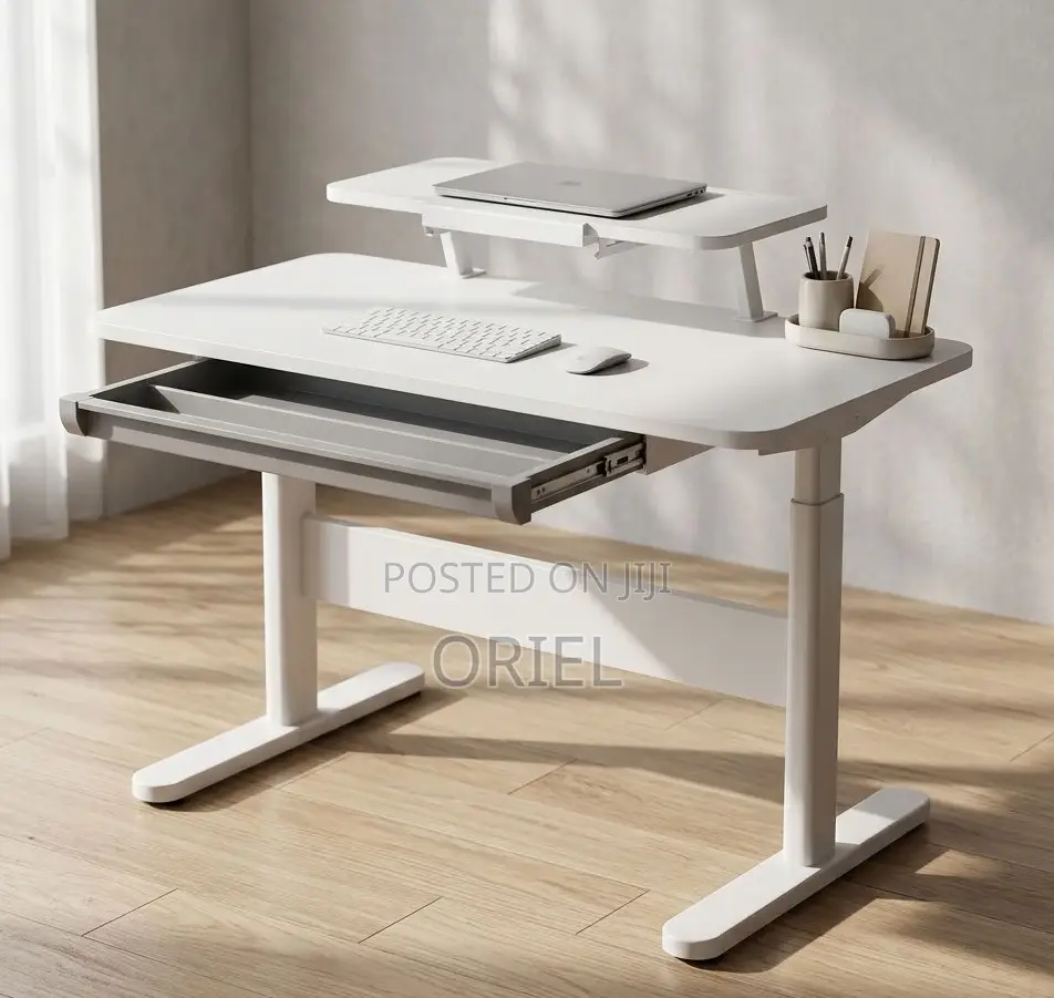 Manual Sit-Stand Desk – Adjustable Home & Office Workstation