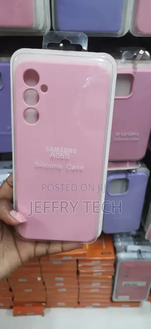 Pink Silicone Back Cover Case Designed for the Samsung Galaxy A05S