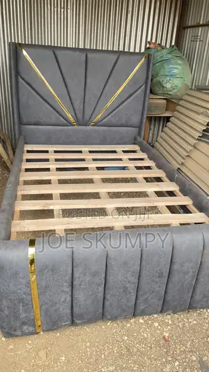 New 4*6 Grey Luxury Bed