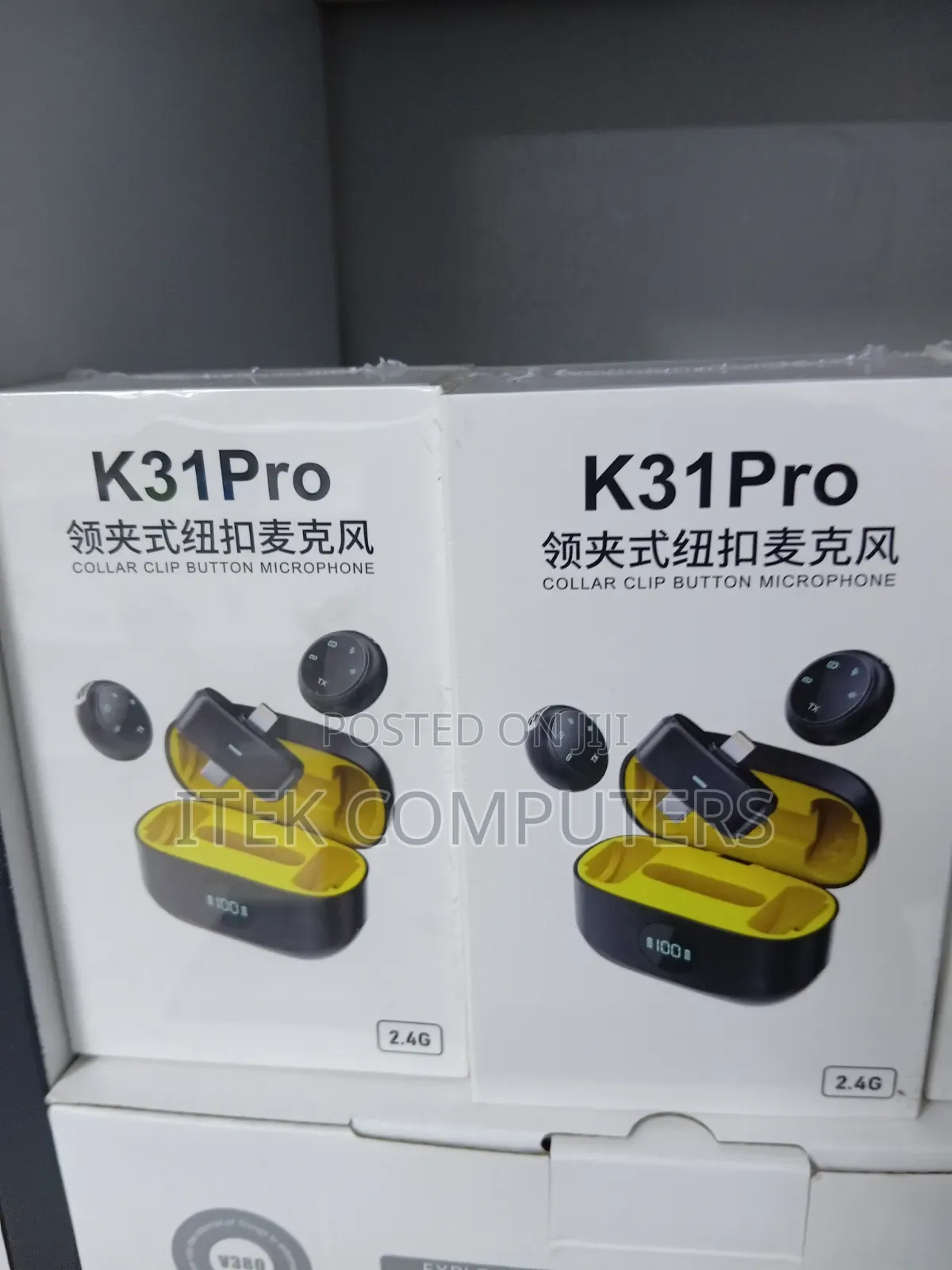 K31PRO Collar Clip Button Microphone for Compact Wireless Recording