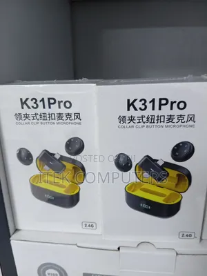 K31PRO Collar Clip Button Microphone for Compact Wireless Recording