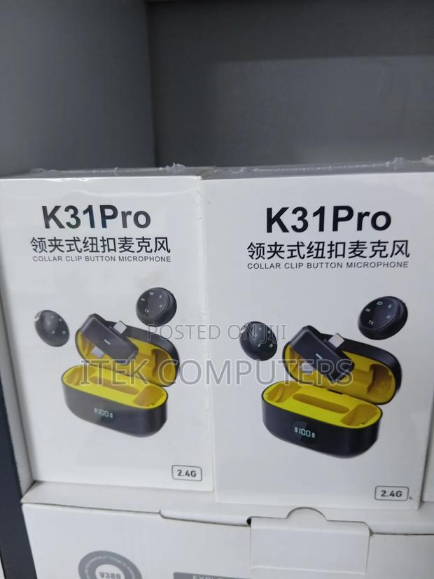 K31PRO Collar Clip Button Microphone for Compact Wireless Recording - main view