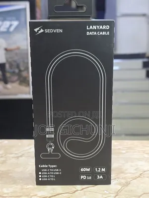 SEDVEN 2-in-1 Lanyard Fast Charging Data Cable (60W PD)