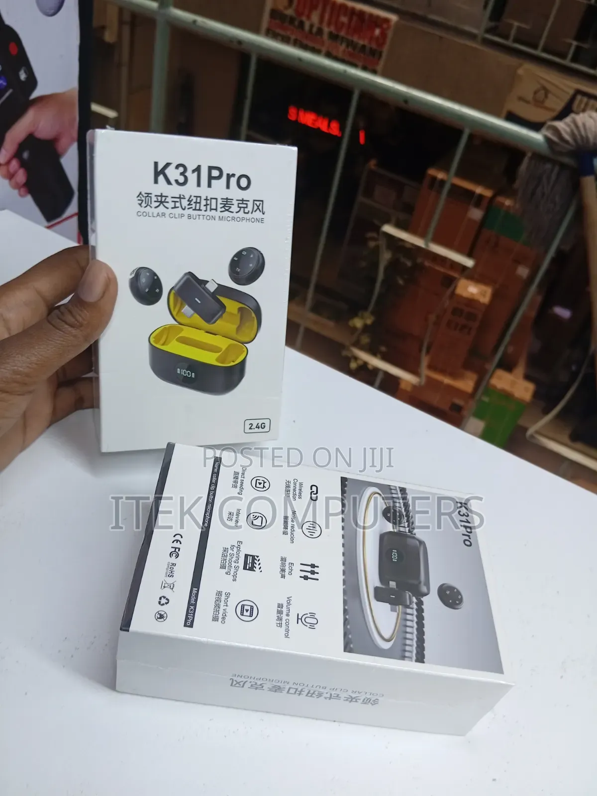 K31PRO Clip-on Button Microphone for Clear Voice Recording