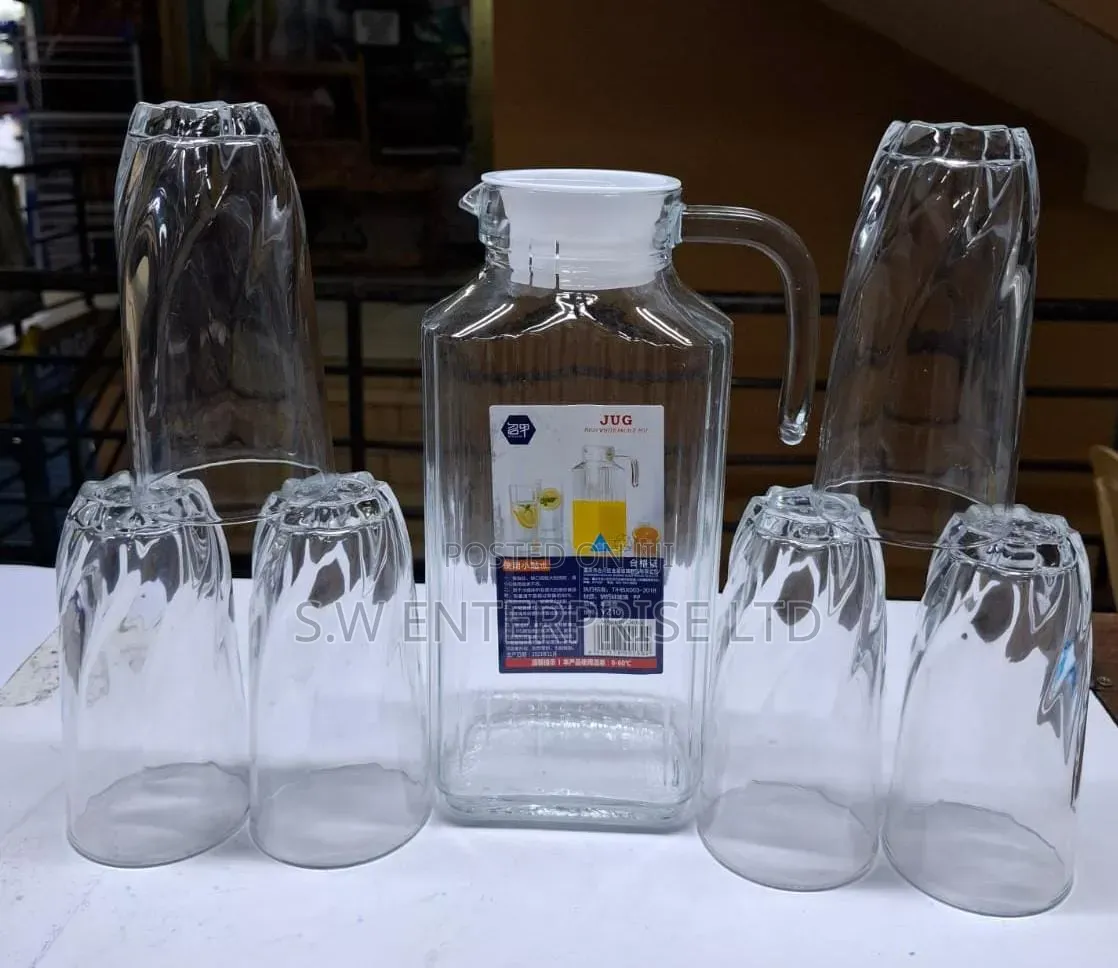 Water Sets 1.8ltrs Jug 6 PCS Glasses Available