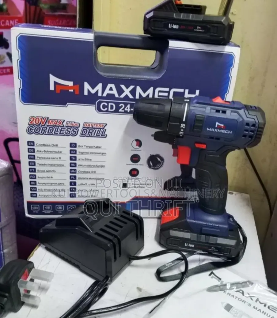 Cordless Brushless Drill/Maxmech 20v Brushless Drill