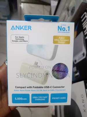 Anker Nano Power Bank (22.5W, Built in USB-C Connector)