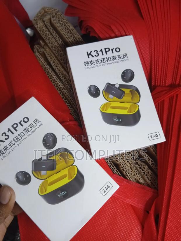 K31PRO Collar Clip Button Microphone for Live Streaming Sessions - main view