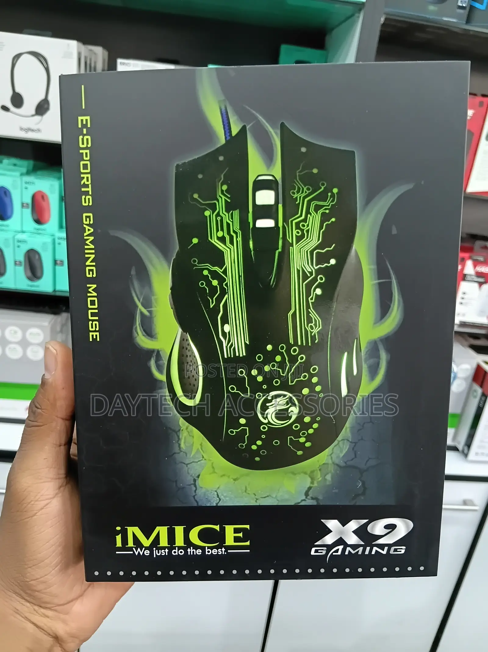 The iMICE X9 Wired 6-Button USB Gaming Mouse.