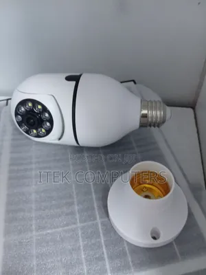 V380 Pro Bulb Security Camera With Night Vision for Entrances
