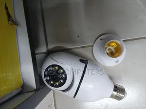 V380 Pro Single Lens Bulb Camera for Nighttime Motion Monitoring