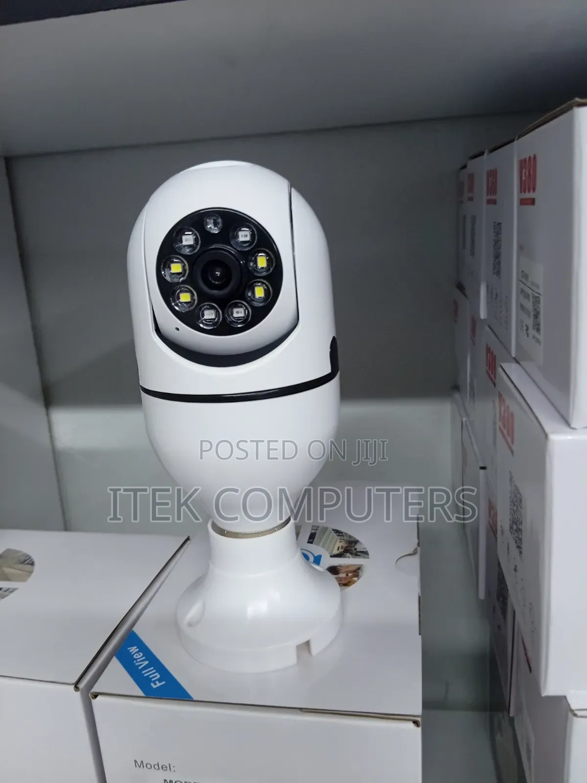 V380 Pro WiFi Bulb Camera for Nighttime Property Surveillance