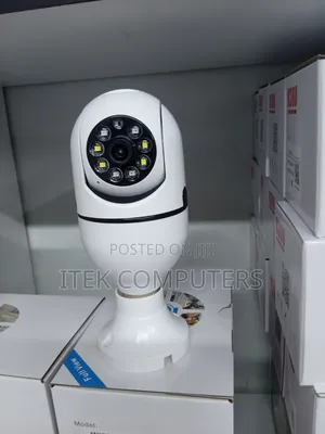V380 Pro WiFi Bulb Camera for Nighttime Property Surveillance