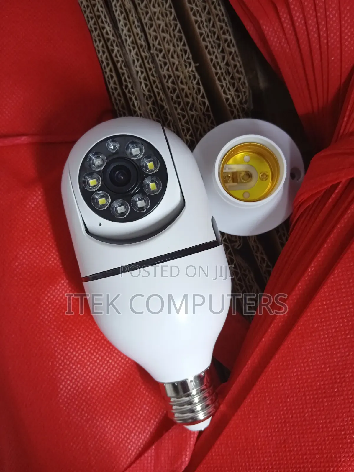 V380 Pro Single Lens Bulb Camera for Convenient Night Security